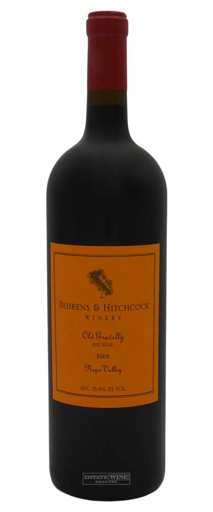 Behrens & Hitchcock Winery Red Wine Old Gravelly Napa Valley 2003 750ml - 1