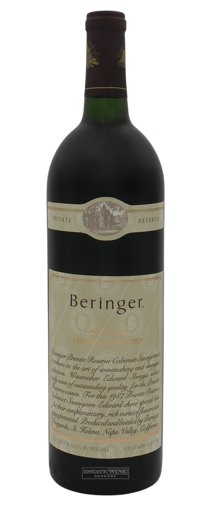 Beringer Vineyards Cabernet Sauvignon Private Reserve Napa Valley 1987 750ml - 1