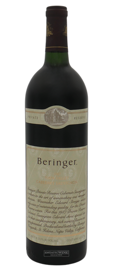 Beringer Vineyards Cabernet Sauvignon Private Reserve Napa Valley 1987 750ml - 1