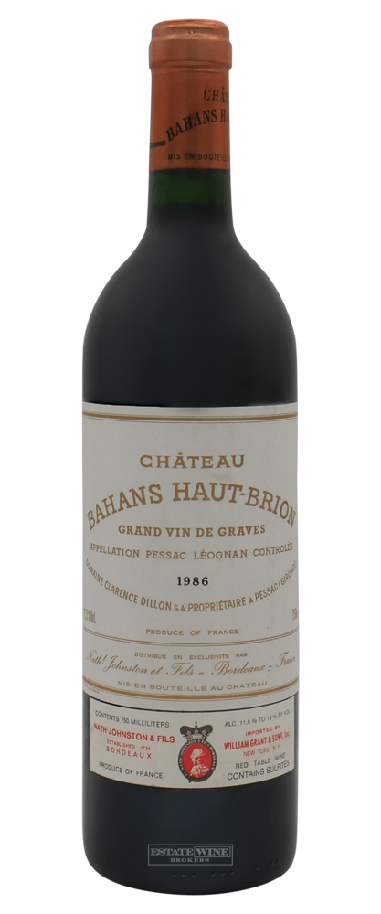 Bahans Haut Brion 1986 750ml - 1
