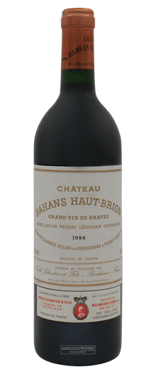 Bahans Haut Brion 1986 750ml - 1