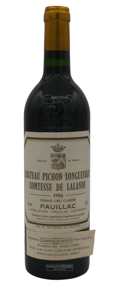 Pichon Longueville Comtesse de Lalande 1986 750ml - 1