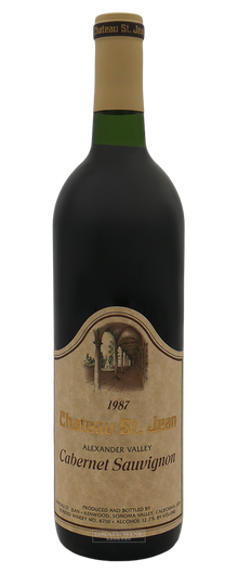 Chateau St. Jean Cabernet Sauvignon Alexander Valley 1987 750ml - 1