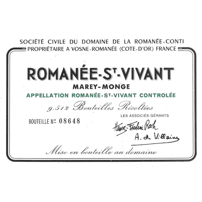 Domaine de la Romanee-Conti Romanee-Saint-Vivant Grand Cru 2018 750ml - 1