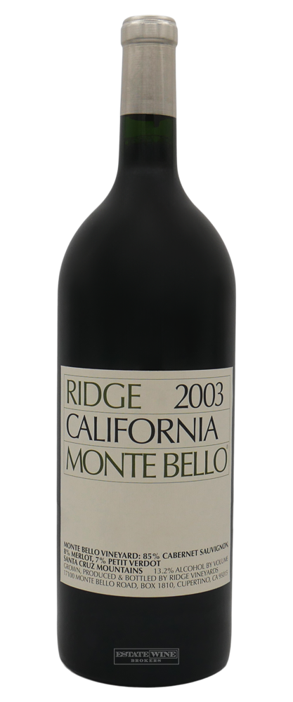 Ridge Vineyards Cabernet Sauvignon Monte Bello Santa Cruz Mountains 2003 1500ml - 1