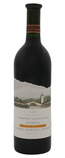 Robert Mondavi Winery Cabernet Sauvignon Reserve To Kalon Vineyard Napa Valley 1998 750ml - 1