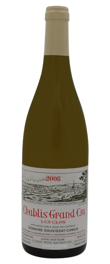 Rene et Vincent Dauvissat Chablis Le Clos Grand Cru 2008 750ml - 1