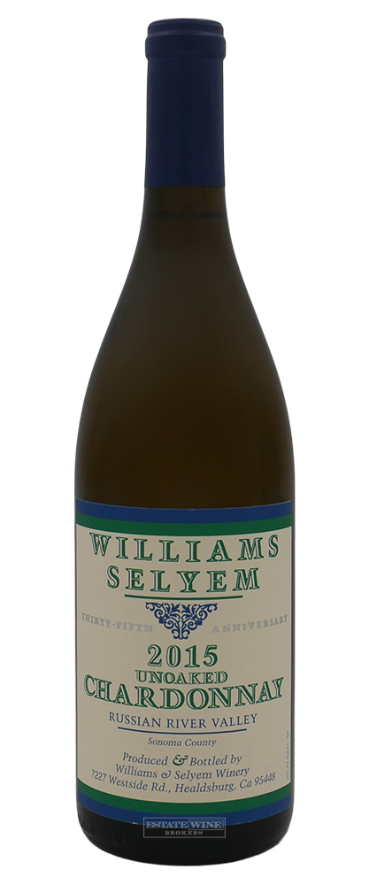 Williams Selyem Chardonnay Unoaked Russian River Valley 2015 750ml - 1