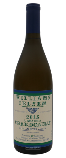 Williams Selyem Chardonnay Unoaked Russian River Valley 2015 750ml - 1