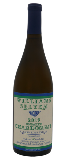 Williams Selyem Chardonnay Unoaked Russian River Valley 2019 750ml - 1