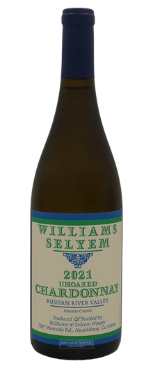 Williams Selyem Chardonnay Unoaked Russian River Valley 2021 750ml - 1
