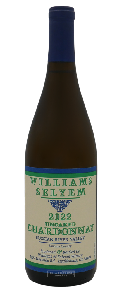Williams Selyem Chardonnay Unoaked Russian River Valley 2022 750ml - 1