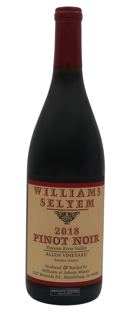 Williams Selyem Pinot Noir Allen Vineyard Russian River Valley 2018 750ml - 1