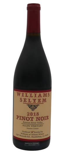 Williams Selyem Pinot Noir Allen Vineyard Russian River Valley 2018 750ml - 1
