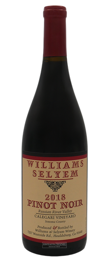 Williams Selyem Pinot Noir Calegari Vineyard Russian River Valley 2018 750ml - 1