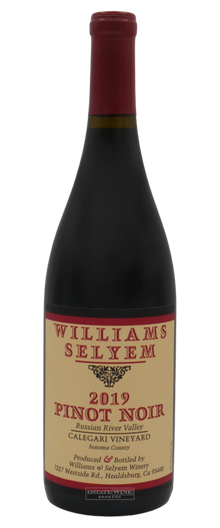 Williams Selyem Pinot Noir Calegari Vineyard Russian River Valley 2019 750ml - 1