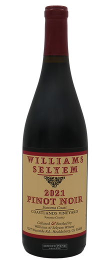 Williams Selyem Pinot Noir Coastlands Vineyard Sonoma Coast 2021 750ml - 1
