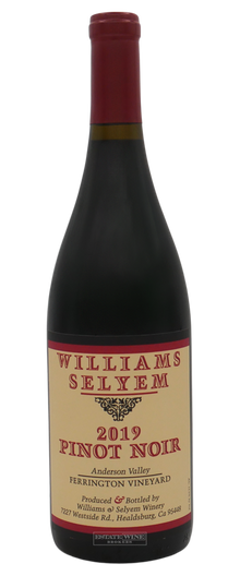 Williams Selyem Pinot Noir Ferrington Vineyard Anderson Valley 2019 750ml - 1