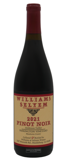 Williams Selyem Pinot Noir Ferrington Vineyard Anderson Valley 2021 750ml - 1