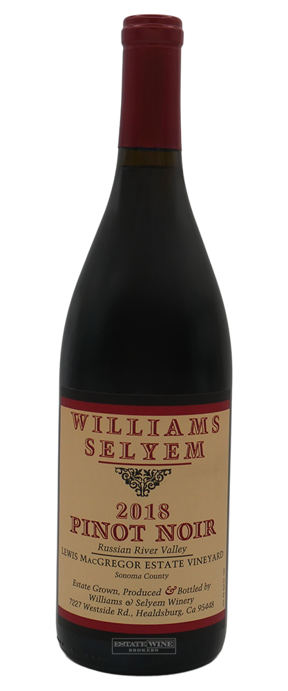 Williams Selyem Pinot Noir Lewis MacGregor Estate Russian River Valley 2018 750ml - 1