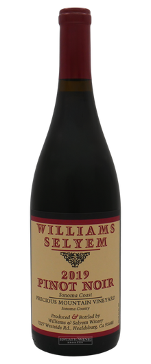 Williams Selyem Pinot Noir Precious Mountain Vineyard Sonoma Coast 2019 750ml - 1