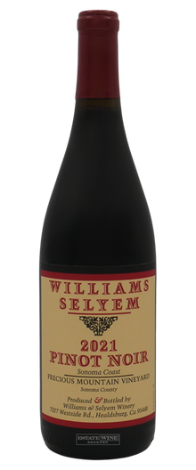 Williams Selyem Pinot Noir Precious Mountain Vineyard Sonoma Coast 2021 750ml - 1