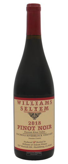Williams Selyem Pinot Noir Rochioli Riverblock Vineyard Russian River Valley 2018 750ml - 1