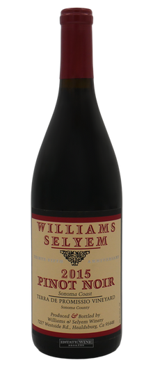 Williams Selyem Pinot Noir Terra De Promissio Vineyard Sonoma Coast 2015 750ml - 1