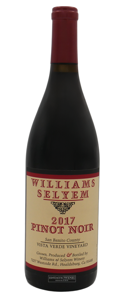 Williams Selyem Pinot Noir Vista Verde Vineyard San Benito County 2017 750ml - 1
