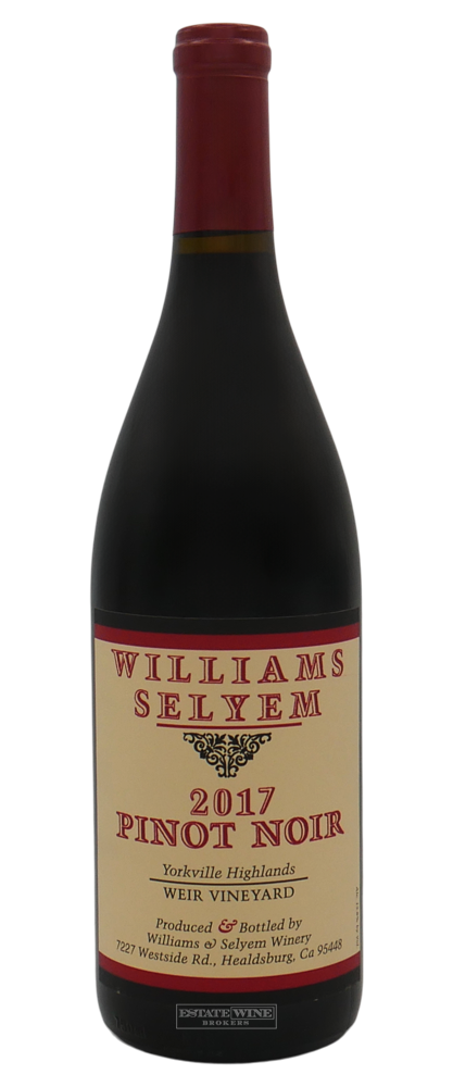 Williams Selyem Pinot Noir Weir Vineyard Yorkville Highlands 2017 750ml - 1