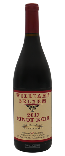 Williams Selyem Pinot Noir Weir Vineyard Yorkville Highlands 2017 750ml - 1