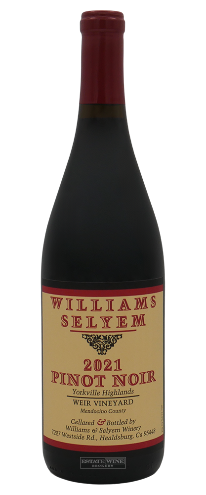 Williams Selyem Pinot Noir Weir Vineyard Yorkville Highlands 2021 750ml - 1