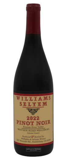 Williams Selyem Pinot Noir Westside Road Neighbors Russian River Valley 2022 750ml - 1