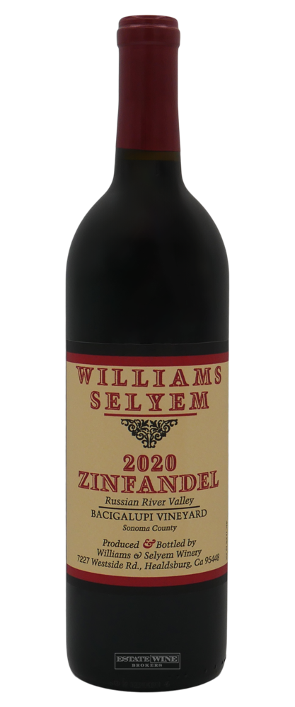 Williams Selyem Zinfandel Bacigalupi Vineyard Russian River Valley 2020 750ml - 1