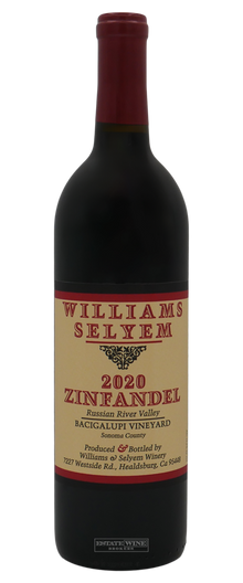 Williams Selyem Zinfandel Bacigalupi Vineyard Russian River Valley 2020 750ml - 1