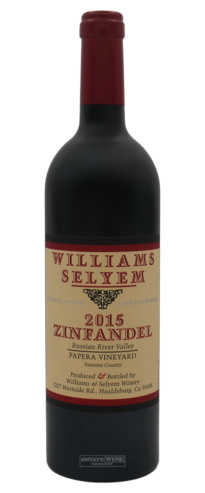 Williams Selyem Zinfandel Papera Vineyard Russian River Valley 2015 750ml - 1