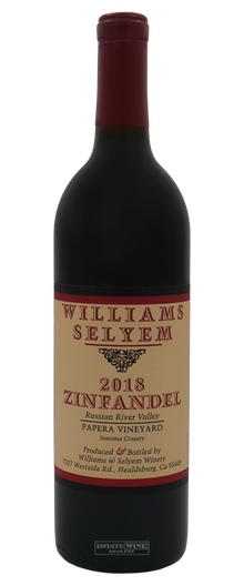 Williams Selyem Zinfandel Papera Vineyard Russian River Valley 2018 750ml - 1