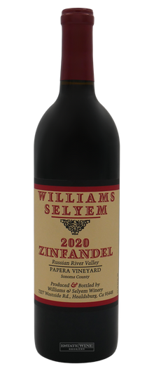 Williams Selyem Zinfandel Papera Vineyard Russian River Valley 2020 750ml - 1