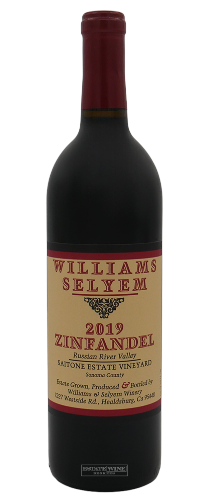 Williams Selyem Zinfandel Saitone Estate Vineyard Russian River Valley 2019 750ml - 1