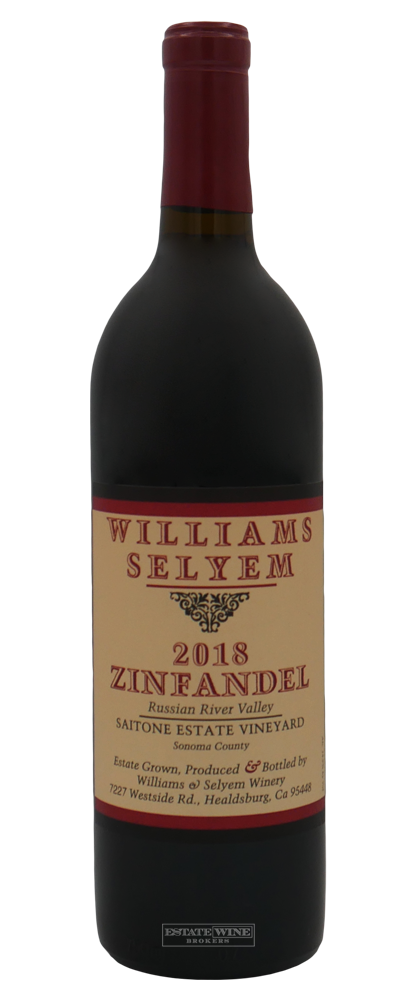 Williams Selyem Zinfandel Saitone Estate Vineyard Russian River Valley 2018 750ml - 1