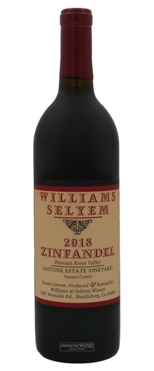 Williams Selyem Zinfandel Saitone Estate Vineyard Russian River Valley 2018 750ml - 1