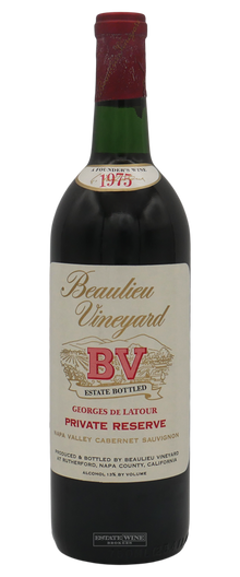 Beaulieu Vineyard Cabernet Sauvignon Georges De Latour Private Reserve Napa Valley 1975 750ml - 1
