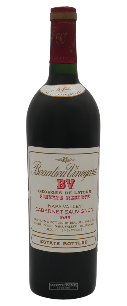 Beaulieu Vineyard Cabernet Sauvignon Georges de Latour Private Reserve 1986 750ml - 2