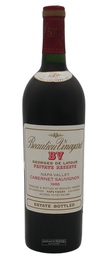 Beaulieu Vineyard Cabernet Sauvignon Georges de Latour Private Reserve 1986 750ml - 2