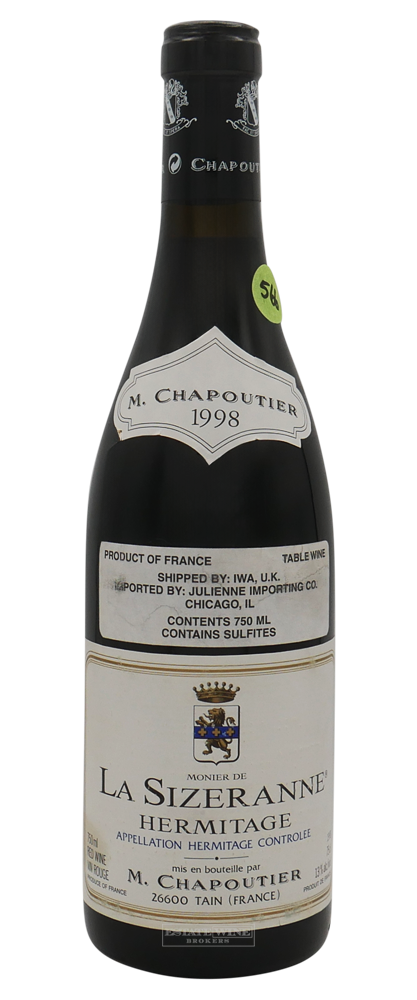 M. Chapoutier Hermitage Sizeranne 1998 750ml - 1