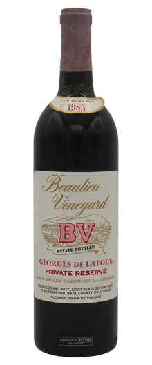 Beaulieu Vineyard Cabernet Sauvignon Georges de Latour Private Reserve 1985 750ml - 1