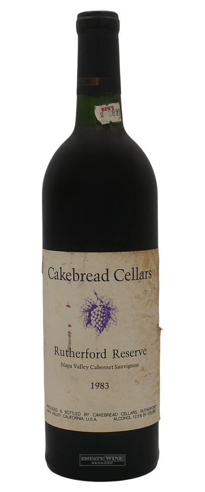 Cakebread Cellars Cabernet Sauvignon Rutherford Reserve Napa Valley 1983 750ml - 1