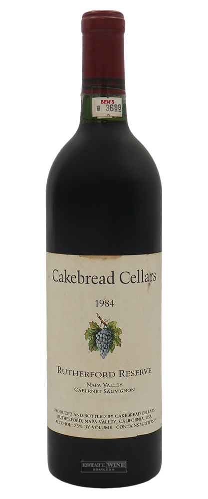 Cakebread Cellars Cabernet Sauvignon Rutherford Reserve Napa Valley 1984 750ml - 1