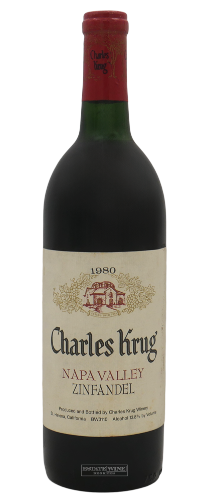 Charles Krug Zinfandel Napa Valley 1980 750ml - 1