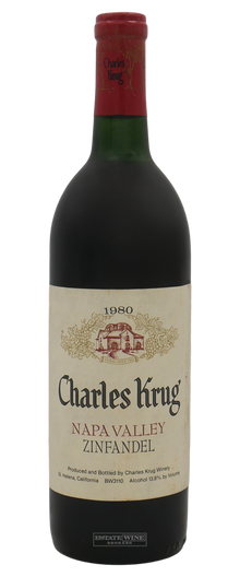 Charles Krug Zinfandel Napa Valley 1980 750ml - 1